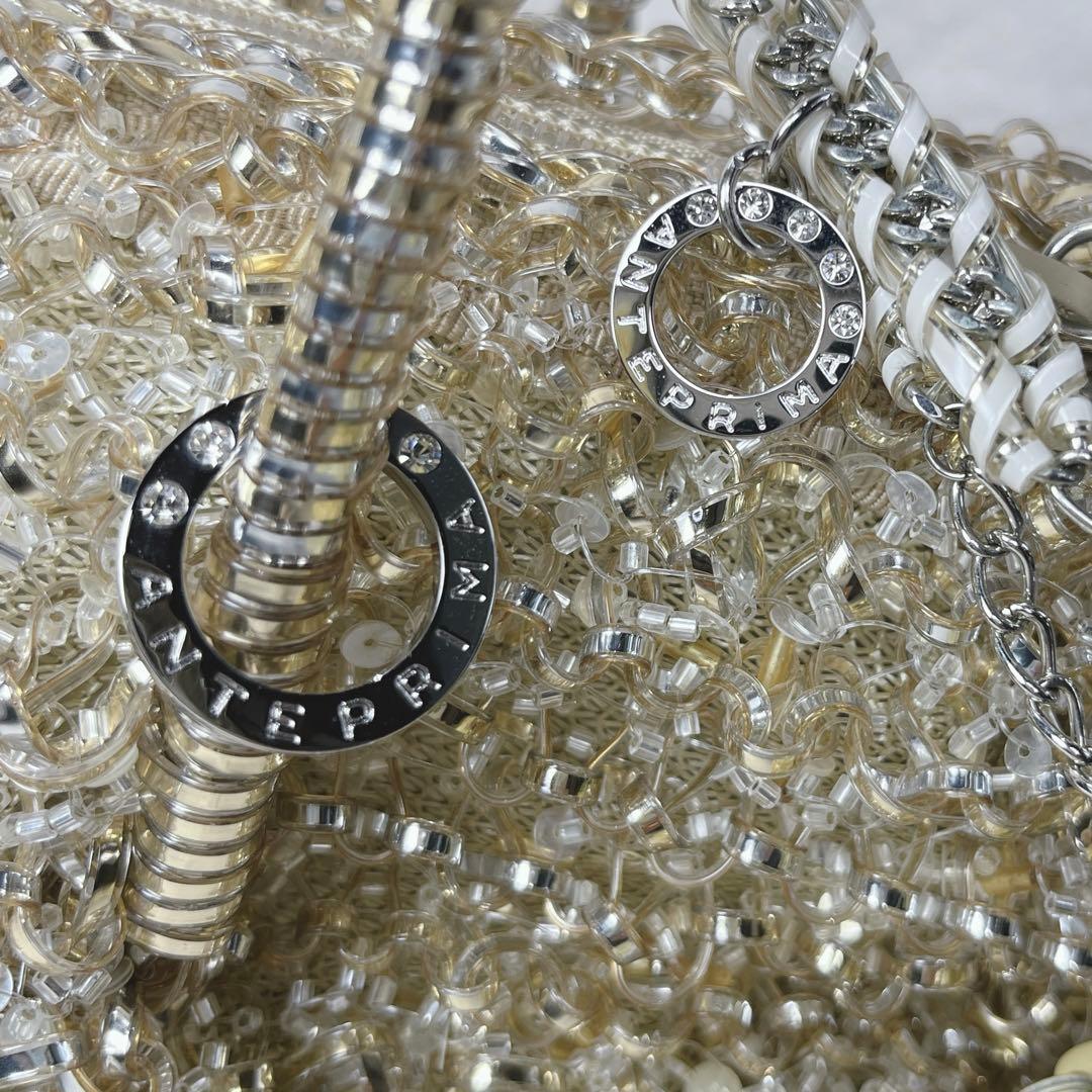 希少✨ほほ未使用　アンテプリマ ボストン ワイヤーバッグ　ゴールド　チャーム付き