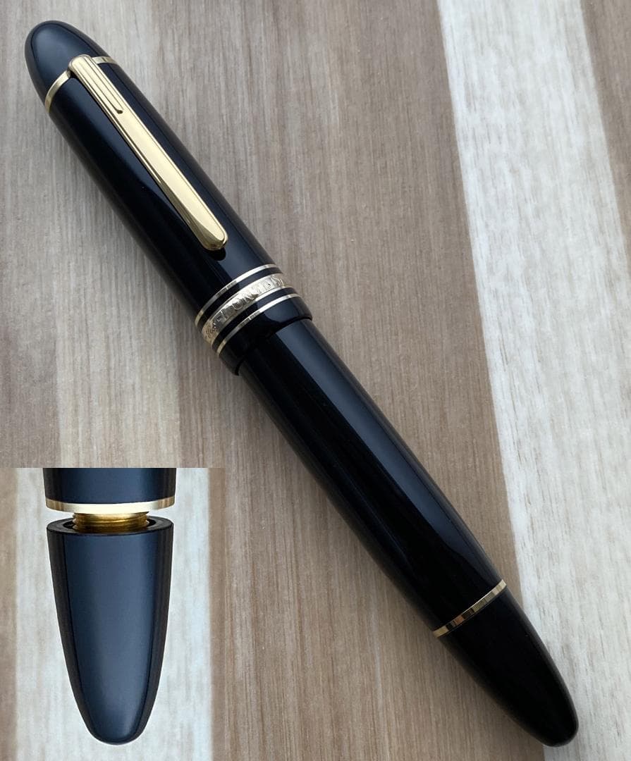 現行品 未使用に近い モンブラン 149 18K 中字 Au750吸入式 万年筆