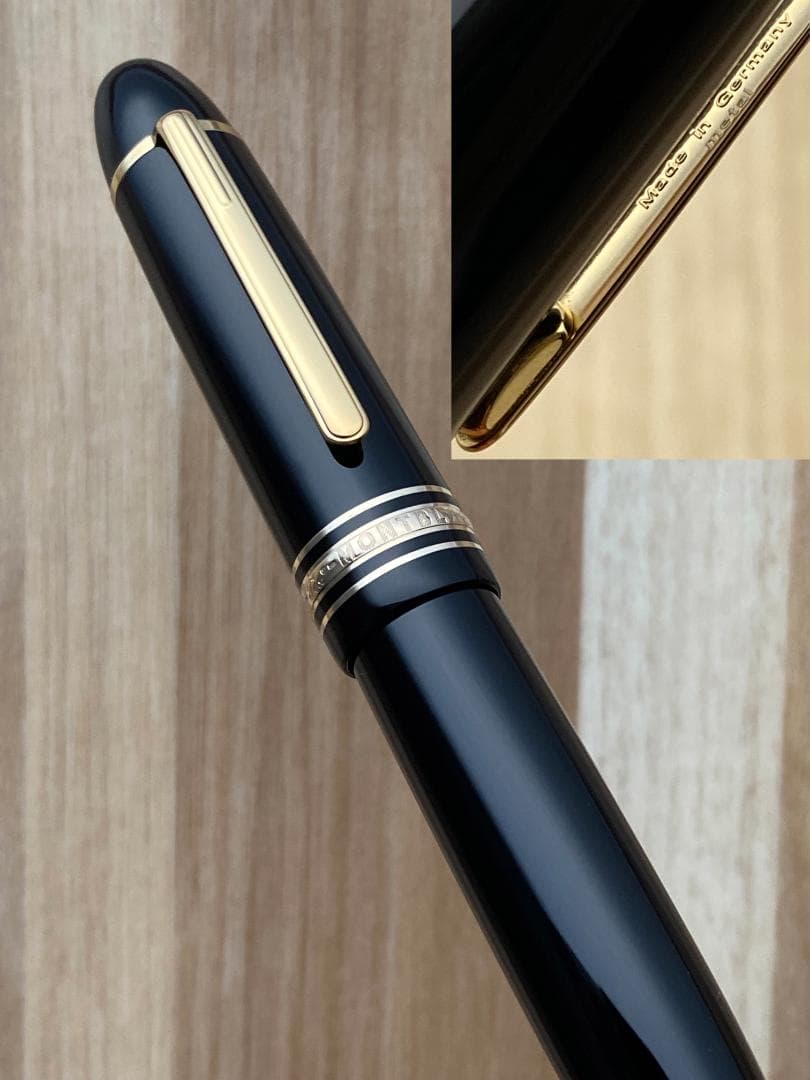 現行品 未使用に近い モンブラン 149 18K 中字 Au750吸入式 万年筆