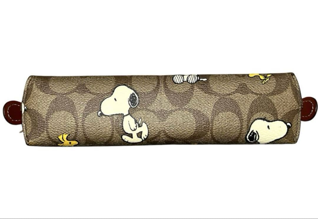極美品 大人気 コーチ シグネチャー スヌーピー ペンケース