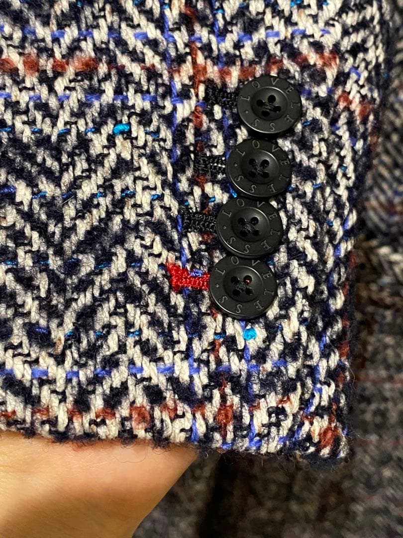 新品【LOVELESS】ヘリンボーンチェックダブルコート