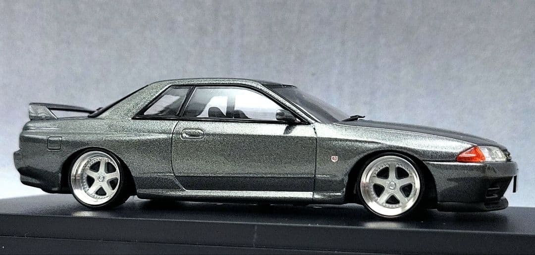 1/43　スカイライン改　R32　GT-R　スカラ－　アルミ製　深リム