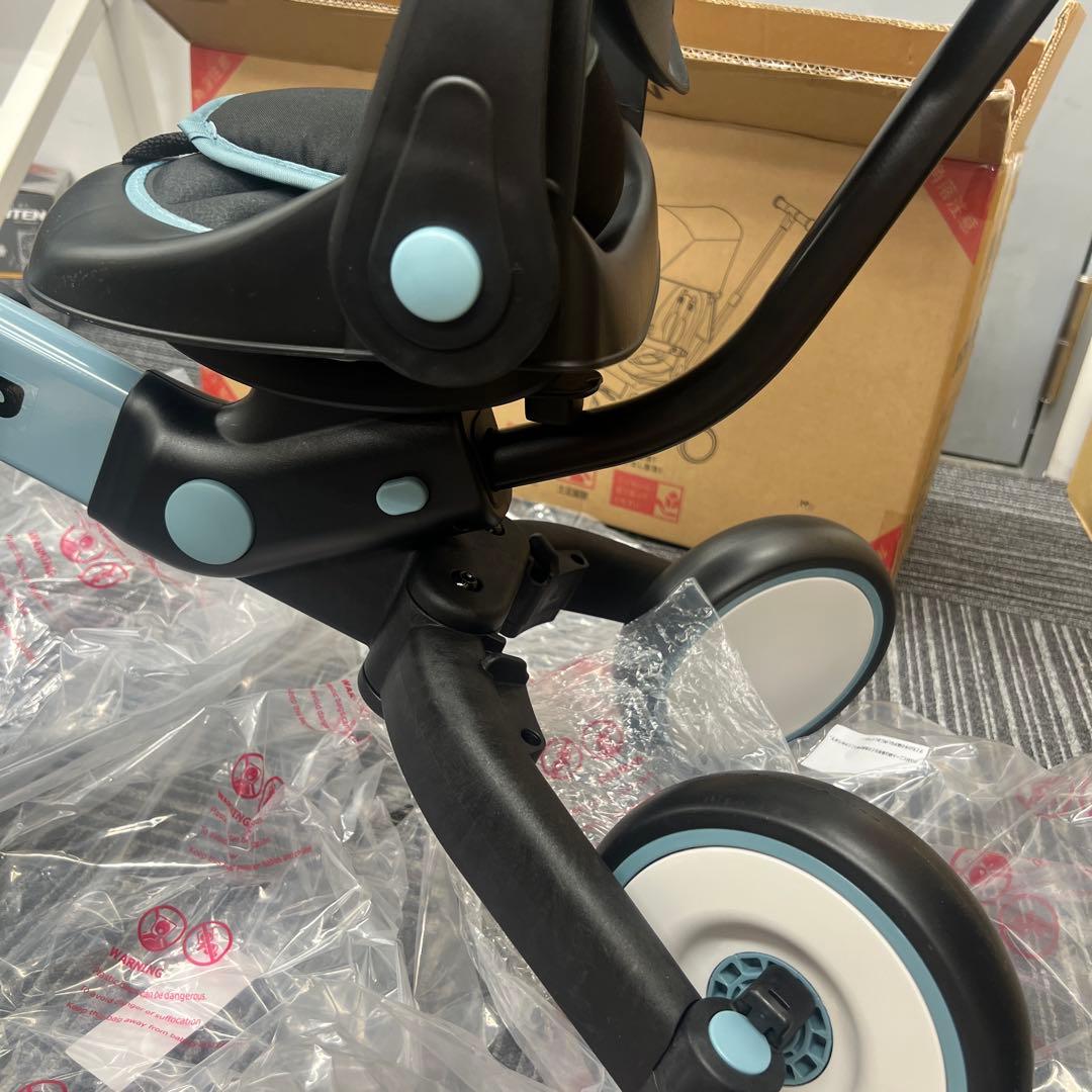 Chic子供用三輪車折りたたみ式ベビーカー 手押し棒付き 7in1 6ヶ月~6歳