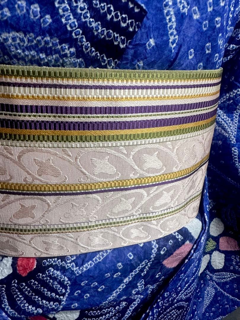 身丈162裄丈71‼️未使用✨有松鳴海絞り浴衣