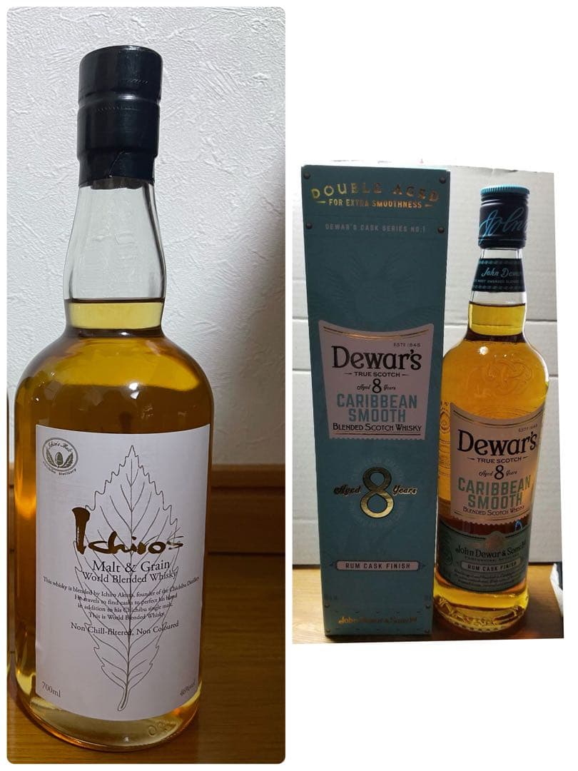 デュワーズ　カリビアンスムース　8年　イチローズモルト　ホワイトラベル