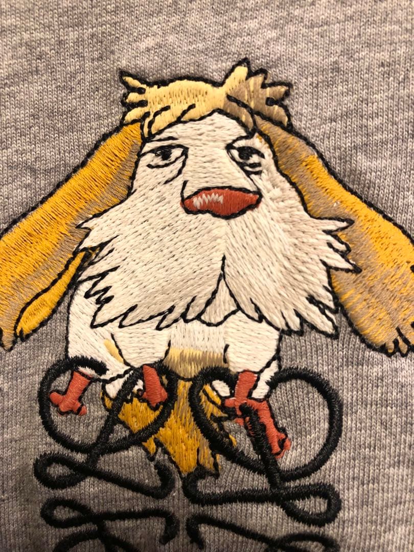 ロエベ 本物 新作 ジブリ LOEWE ハウル ロゴ Tシャツ グレー Lサイズ