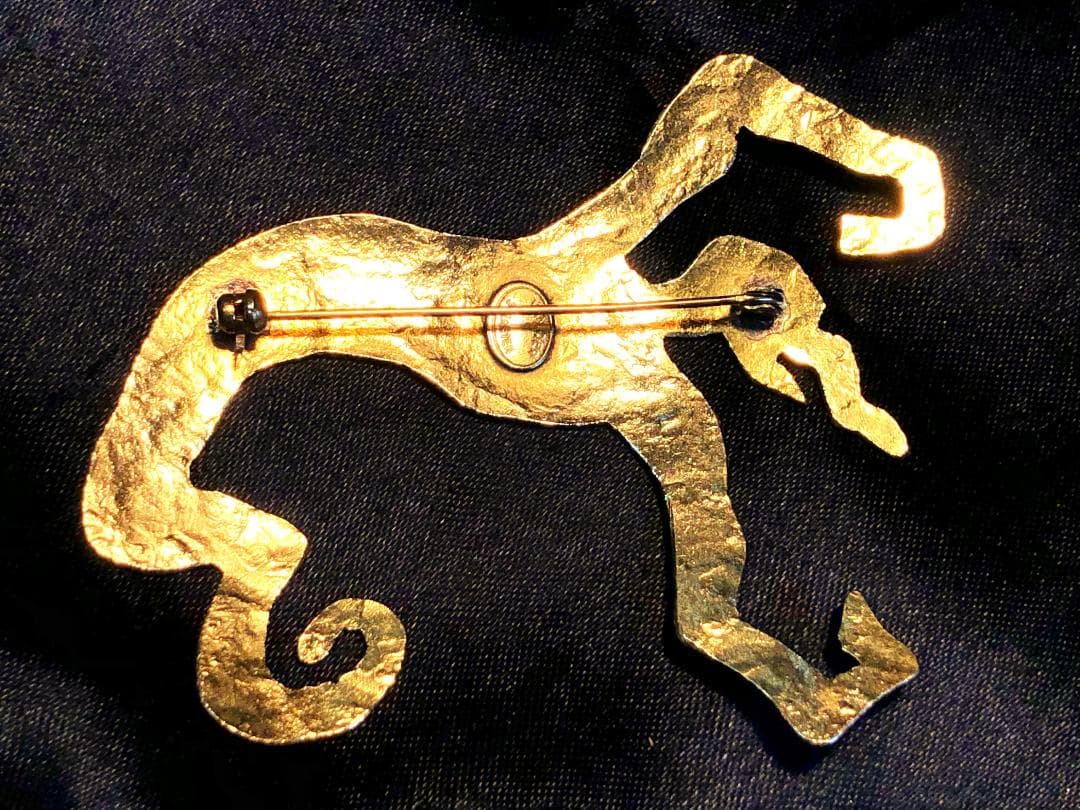 【 HERVÉ VAN DER STRAETEN 純金ブローチ 】　ヴィンテージ