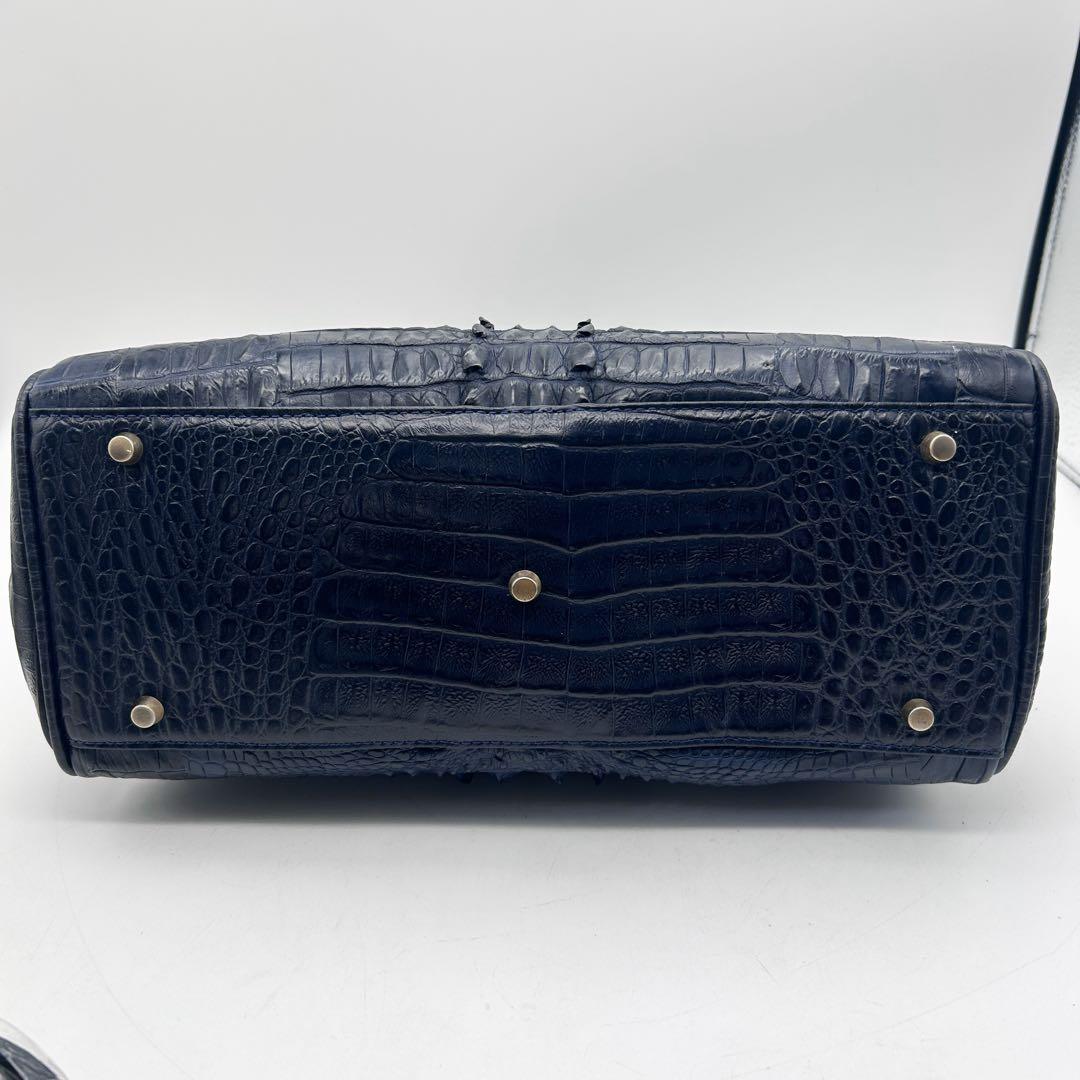 未使用タグ付き✨firmato 2wayバッグ クロコ ネイビー