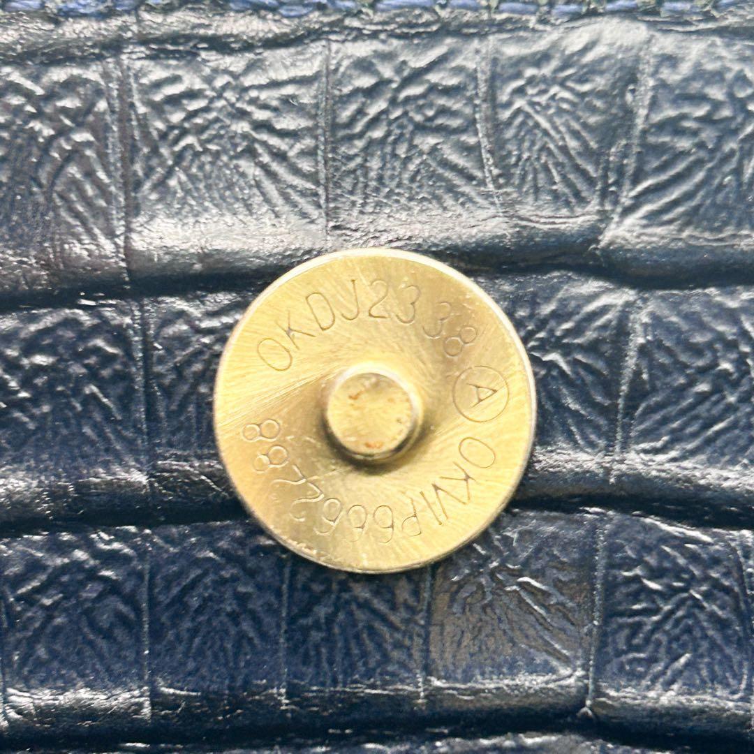 未使用タグ付き✨firmato 2wayバッグ クロコ ネイビー