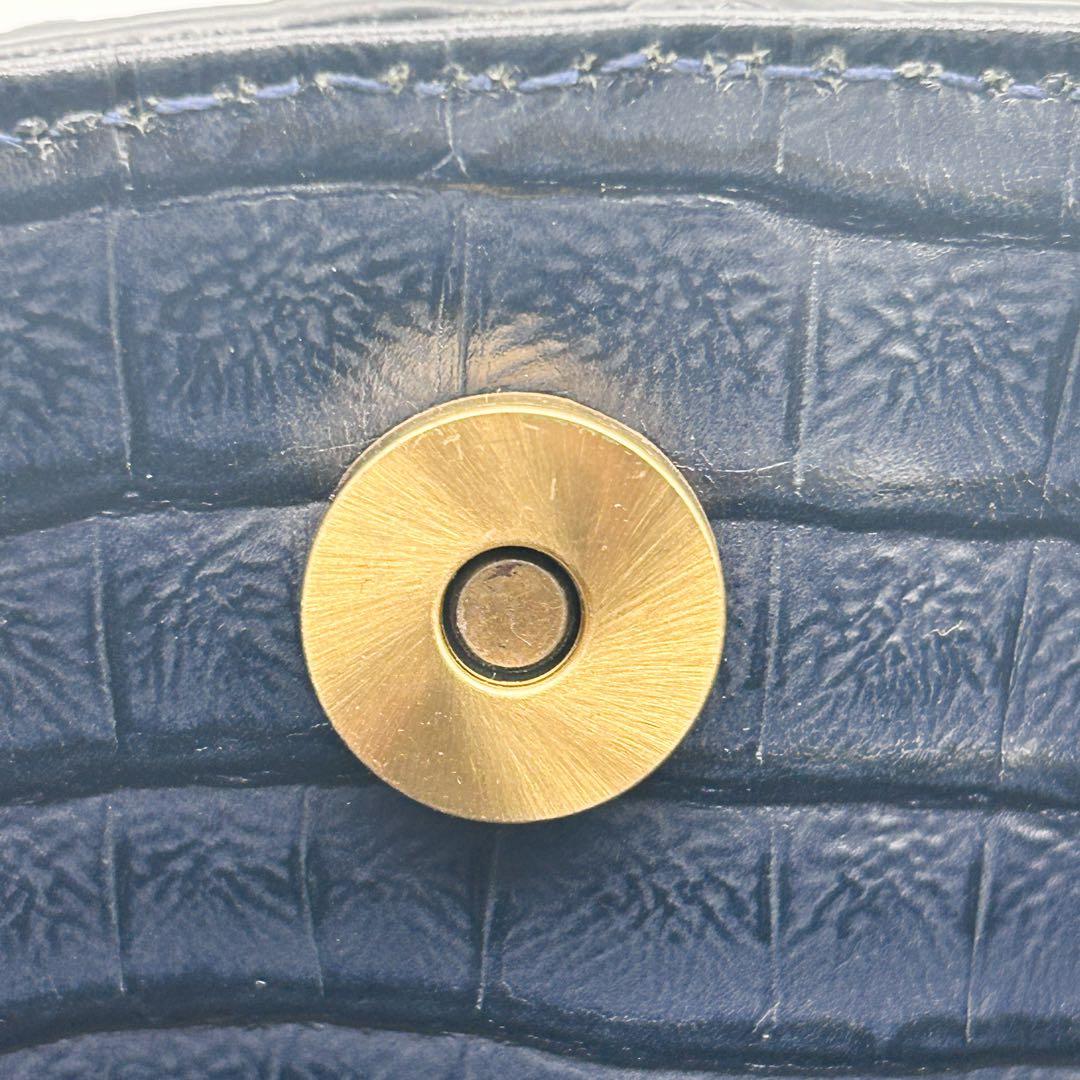 未使用タグ付き✨firmato 2wayバッグ クロコ ネイビー