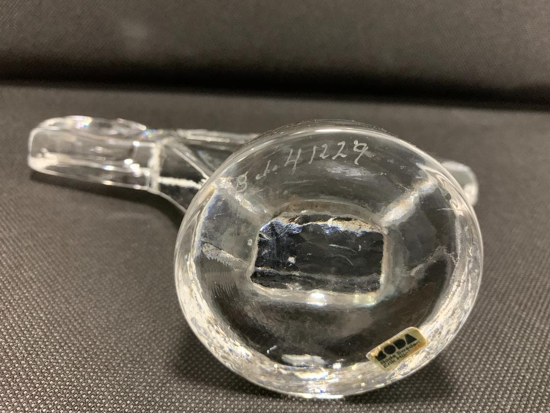 BODA ペーパーウェイト 鳥 ガラスオブジェ 北欧 刻印あり