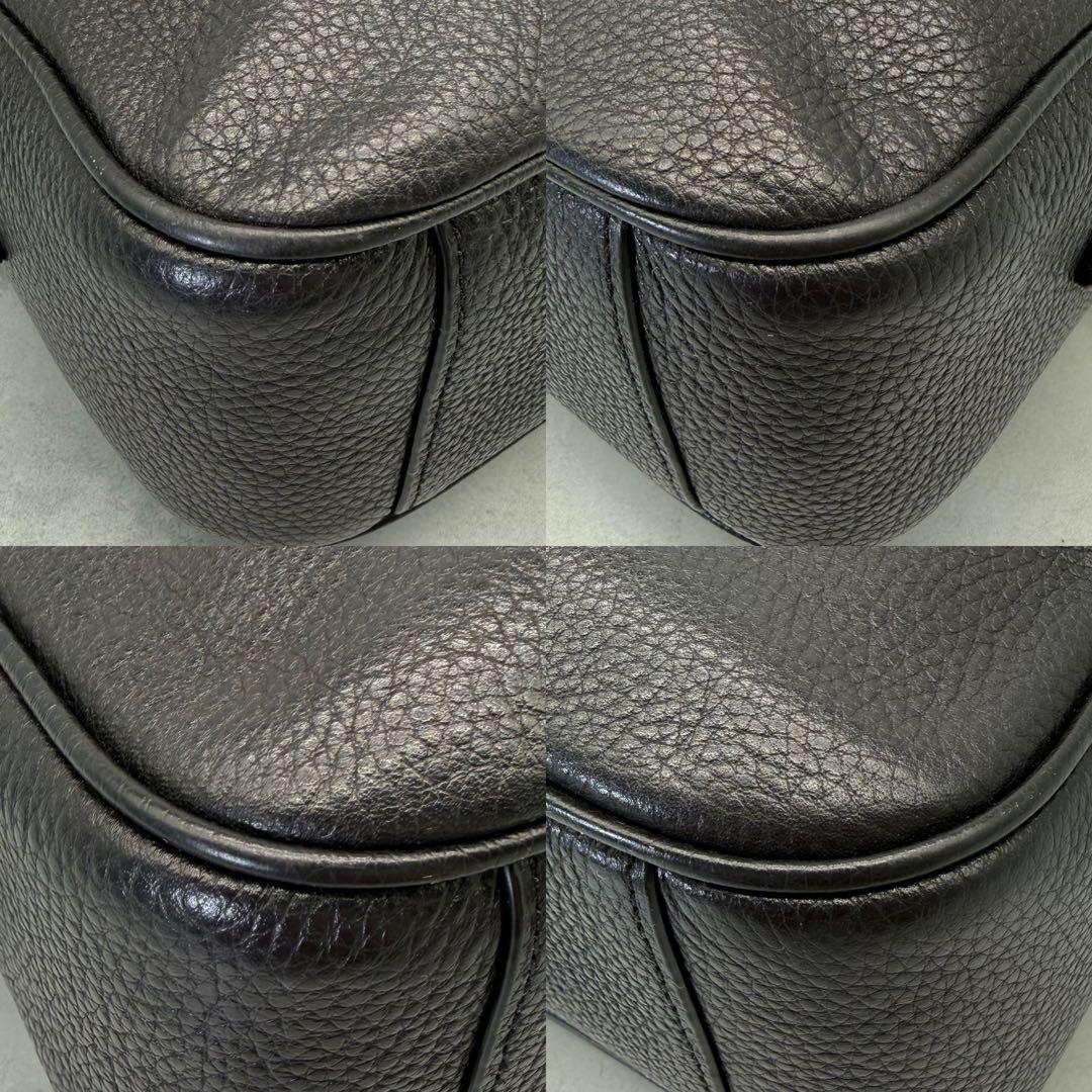 【美品】COACH コーチ ショルダーバッグ ダブルファスナー クロスボディ 黒