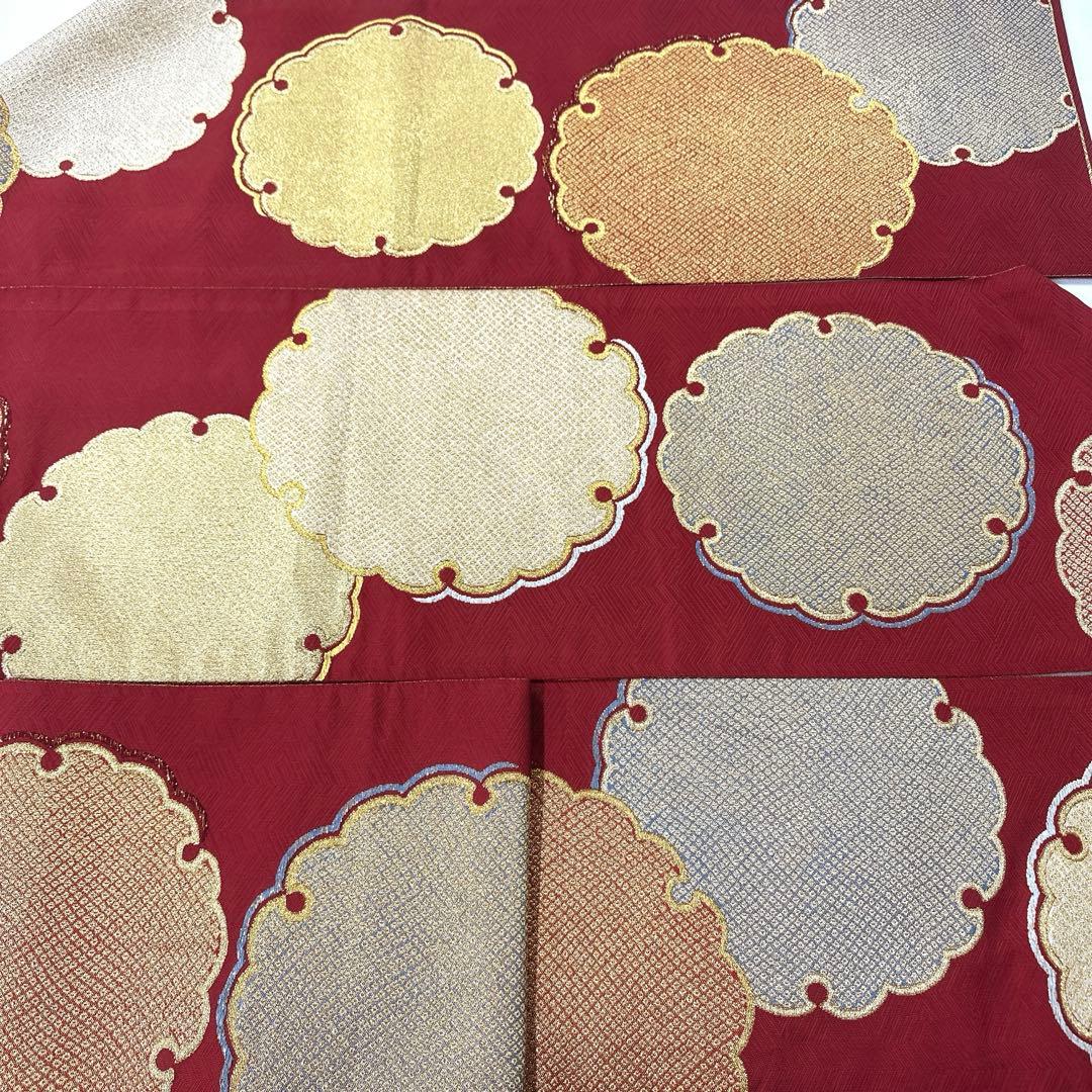 専用帯5134 ●高級 正絹 全通 袋帯 大雪輪