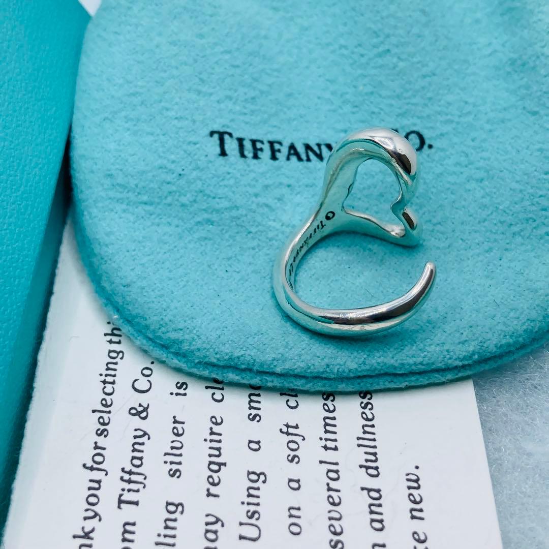極美品✨ ティファニー リング オープンハート AG925 #14