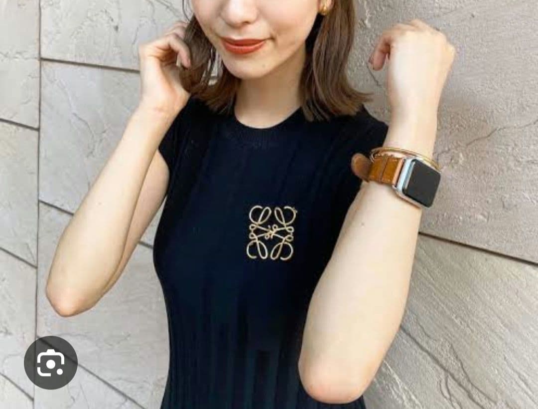 LOEWE ロエベ☆アナグラム ブローチ☆美品