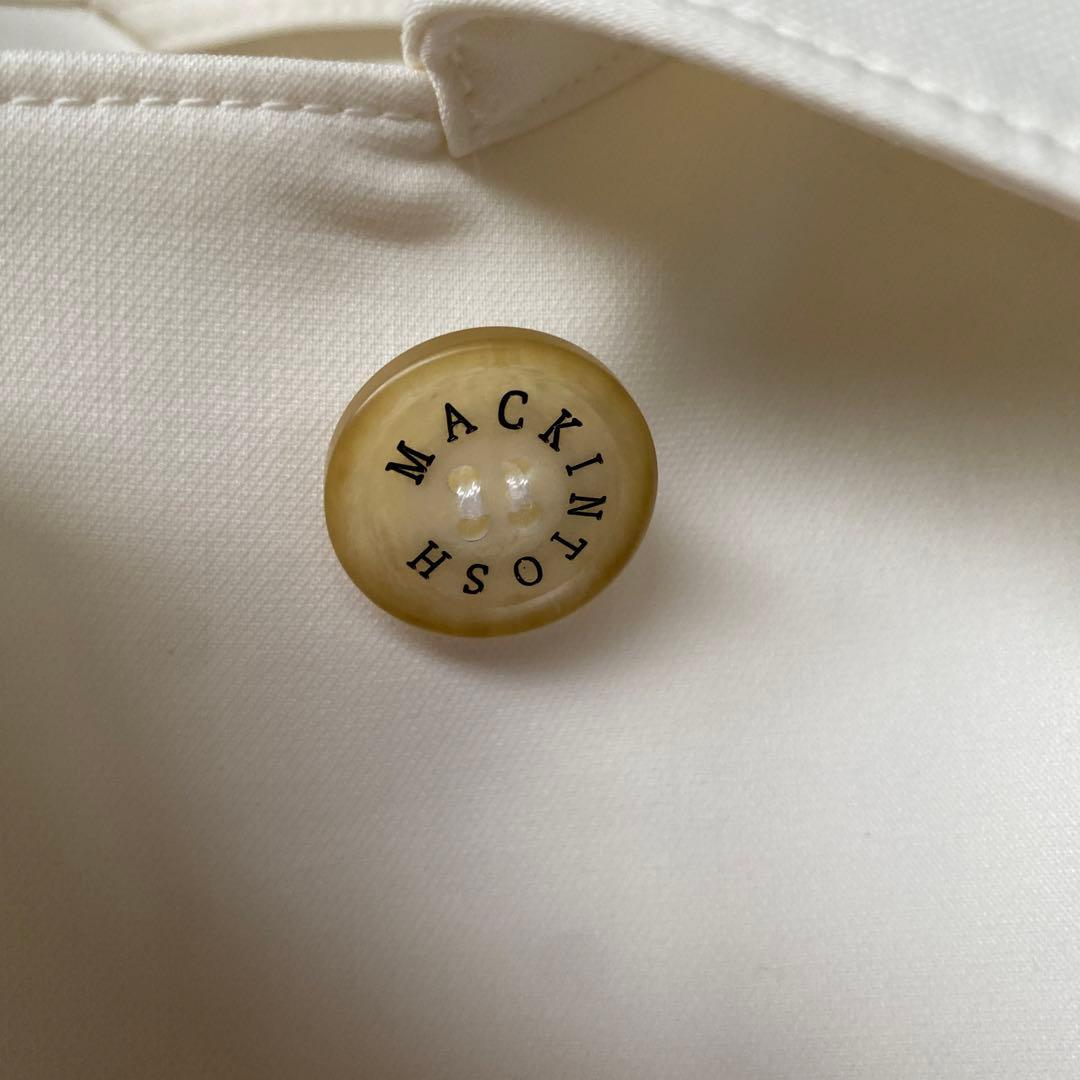 美品　マッキントッシュロンドン　ステンカラー　ゴム引きコート　M