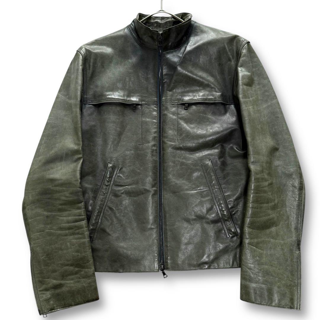 幻の逸品★m0851 カウハイド シングルライダース レザージャケット カナダ製