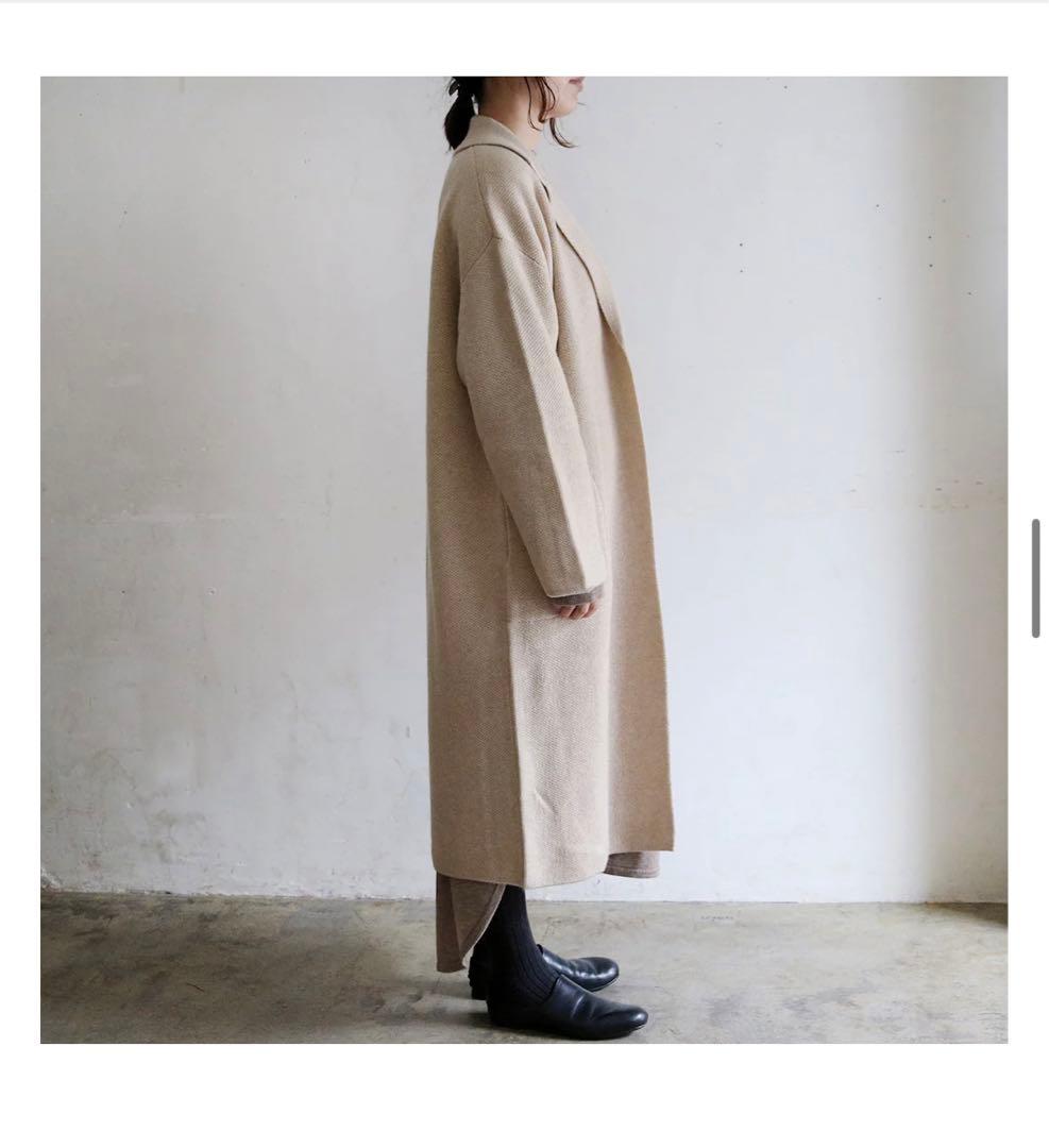 FREEMAN-b カシミヤ ベージュ ベルト付きローブコートリゼッタ
