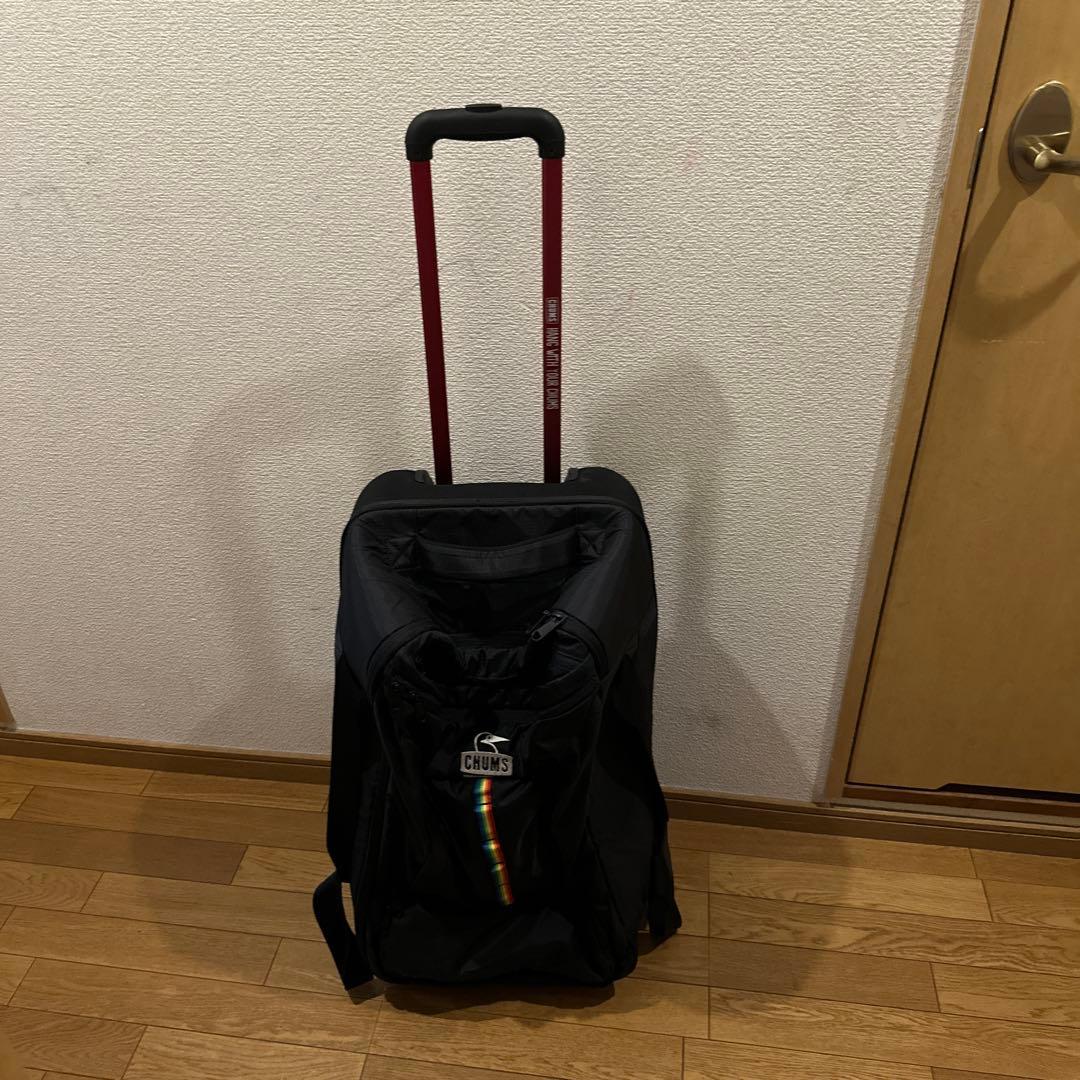 チャムス　ブラック　キャリーバッグ