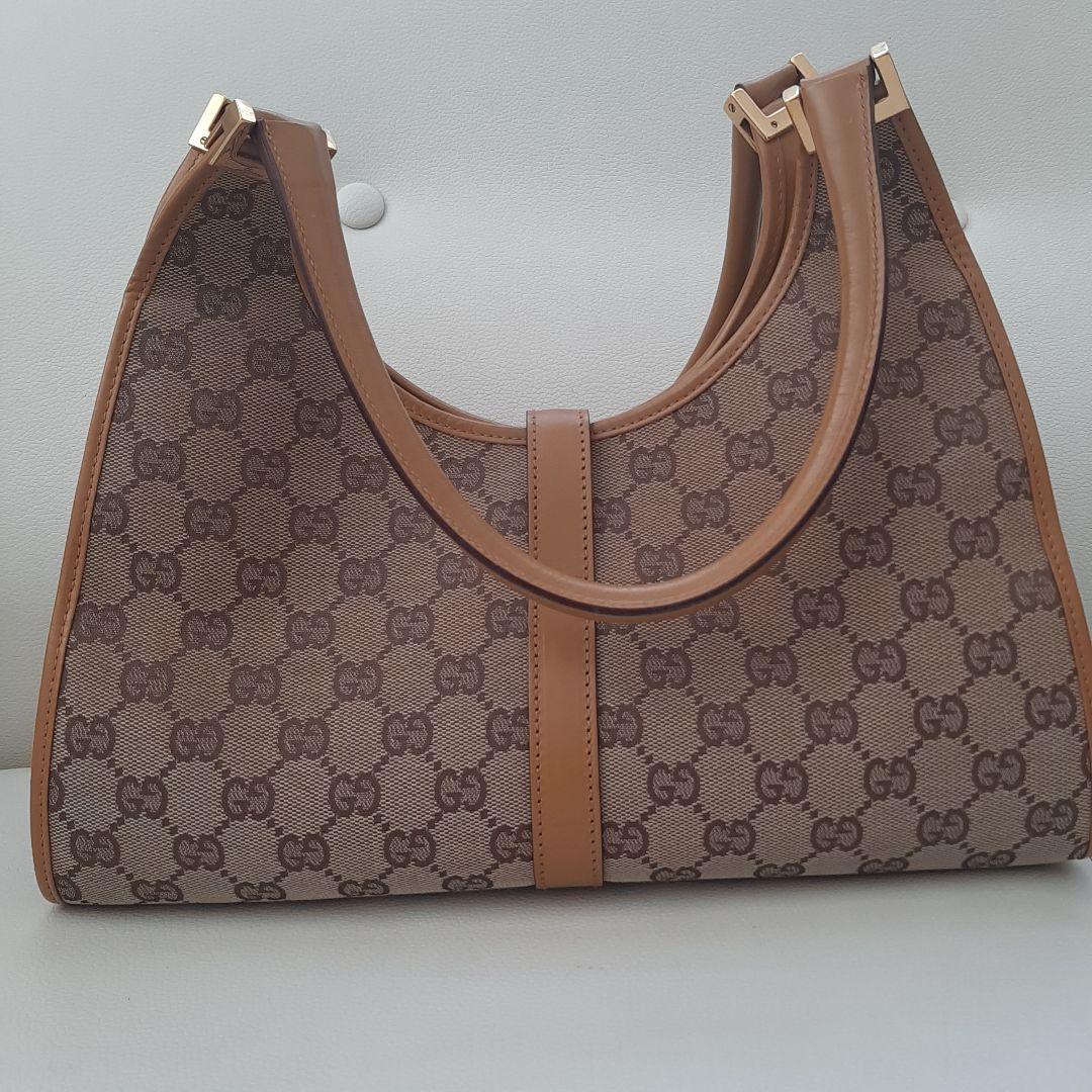 【使用感少】美品　グッチ ハンドバッグ ジャッキー ヴィンテージ ベージュ