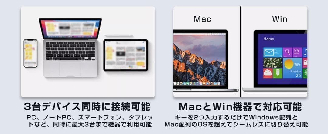 NiZ 【X99-3M】 ワイヤレスキーボード　静電容量無接点 　99キー