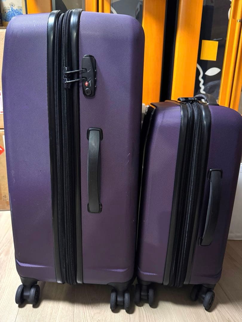 Samsonite パープル キャリーケース 2個セット