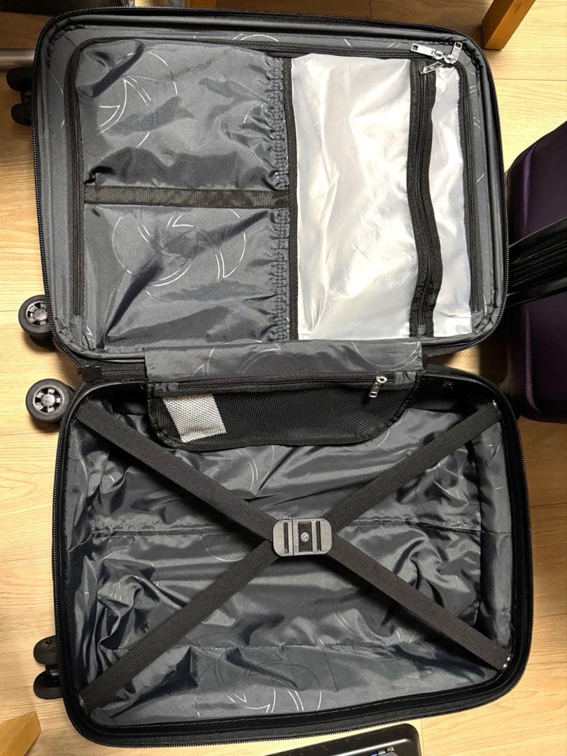 Samsonite パープル キャリーケース 2個セット