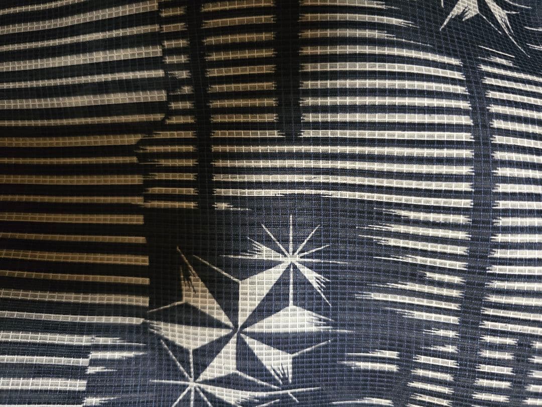 レア中のレア、日本橋竺仙 絹紅梅最高級浴衣 貴重な絵羽柄一点モノ