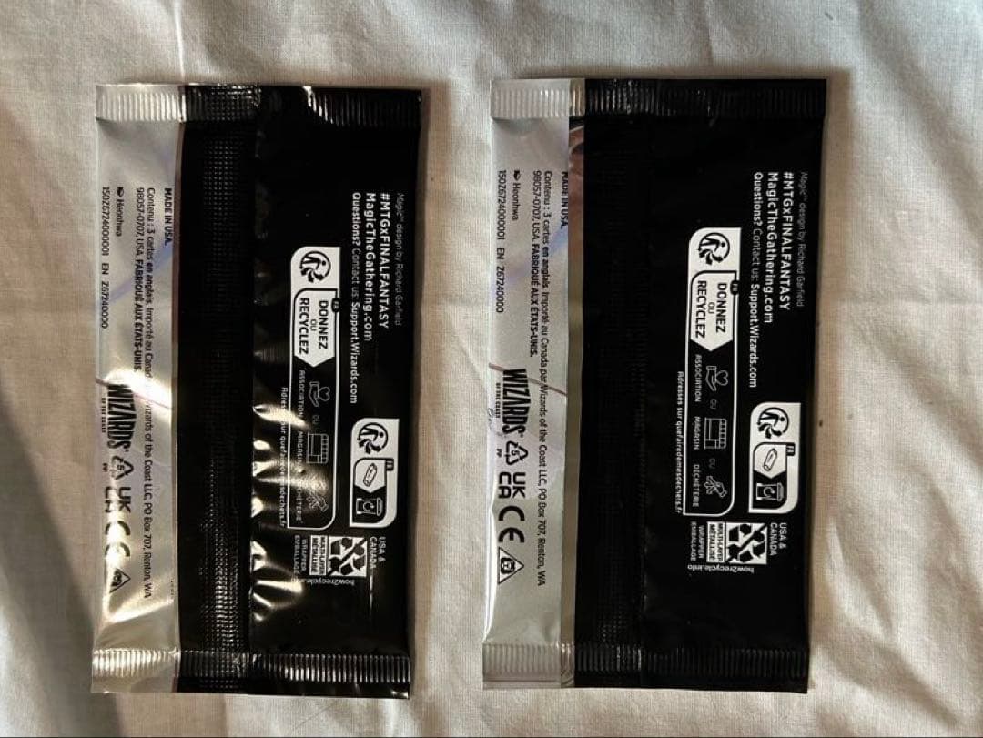 ファイナルファンタジー　サンプルコレクターブースター英語版2パックセット