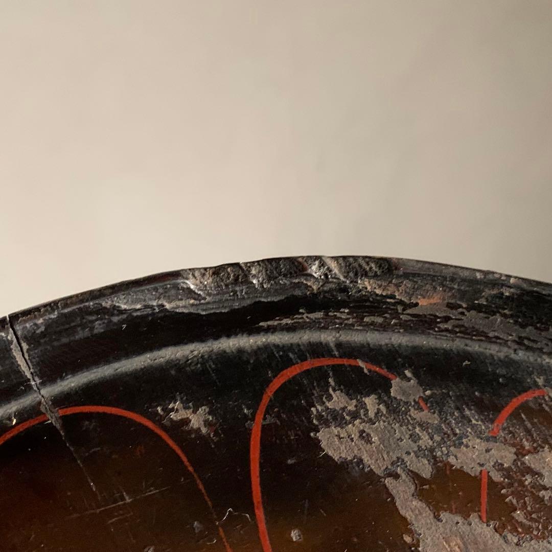 朽木塗 盆 枯れ盆 朽木盆 古道具 古美術 アンティーク 枯れ盆 やつれ盆