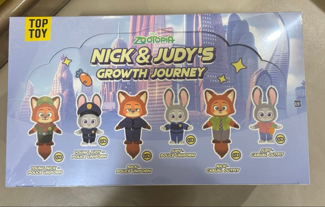 ズートピア TOPTOY 新作 グロース・ジャーニー 6個セット ぬいぐるみ