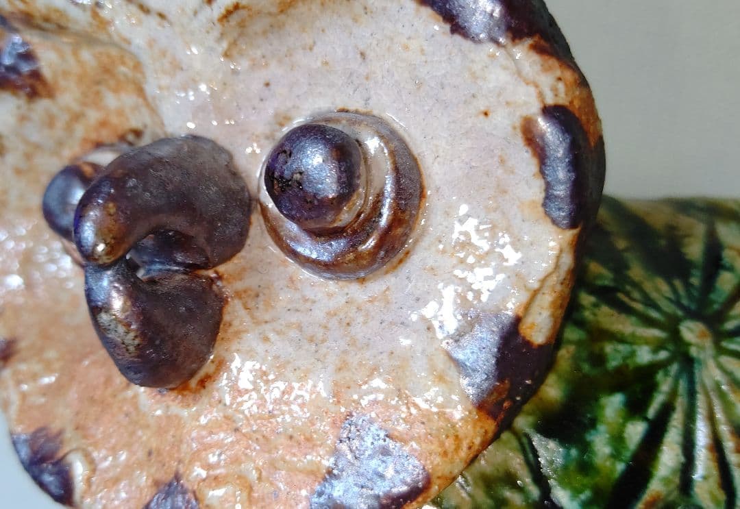 ふくろう 置物 一輪挿し 夢楽窯 織部 MURAKU 梟 フクロウ