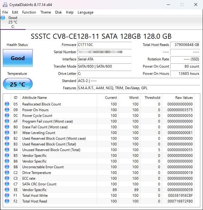 Windowsノート本体 NEC-PC-VKT16XZG3/i5-8250U/8GB/128GB SATA