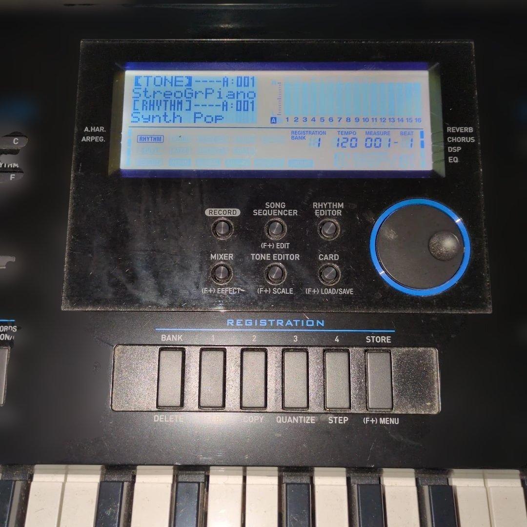 CASIO　WK-6600　本体　譜面台　アダプター