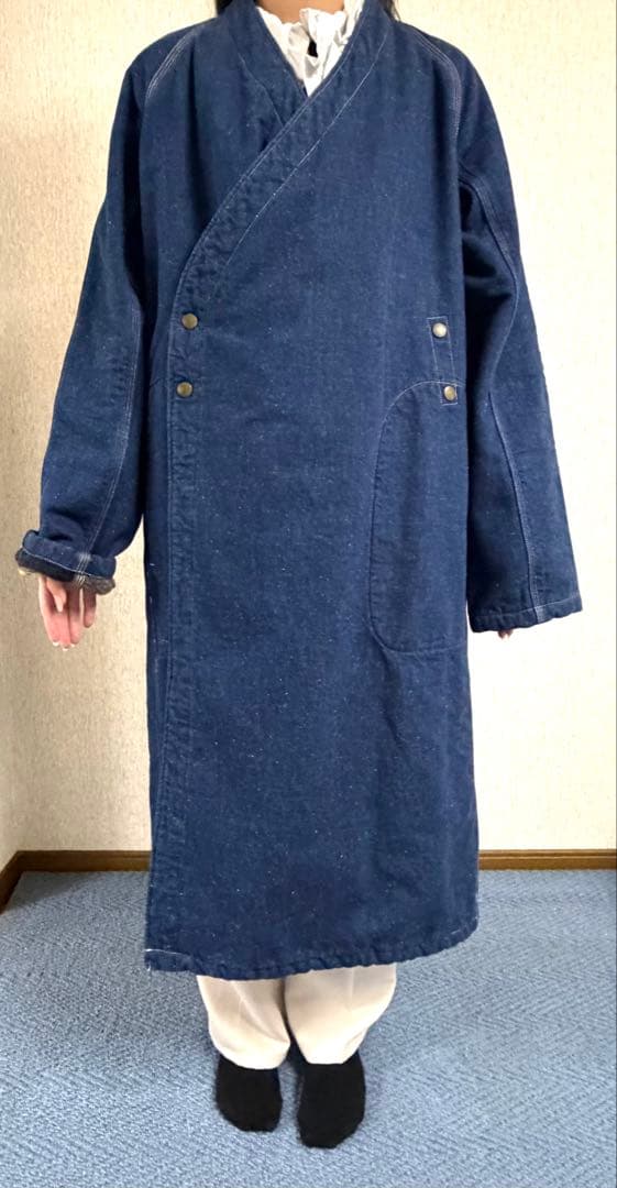 ニードルズ　デニム作務衣コート Sサイズ
