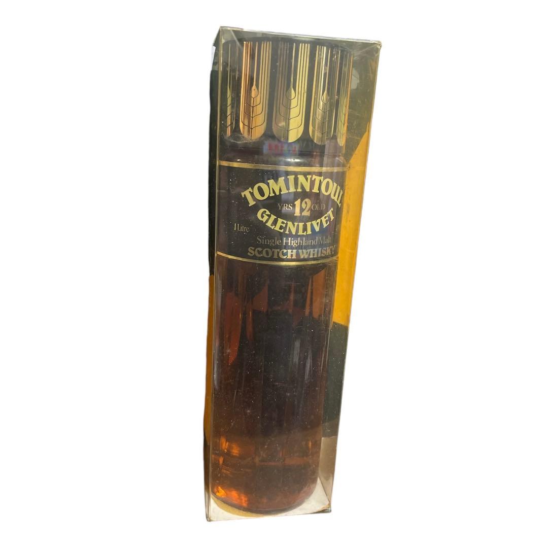 【古酒】１ℓ ウイスキー　トミントール　グレンリベット 43% 未開栓　洋酒