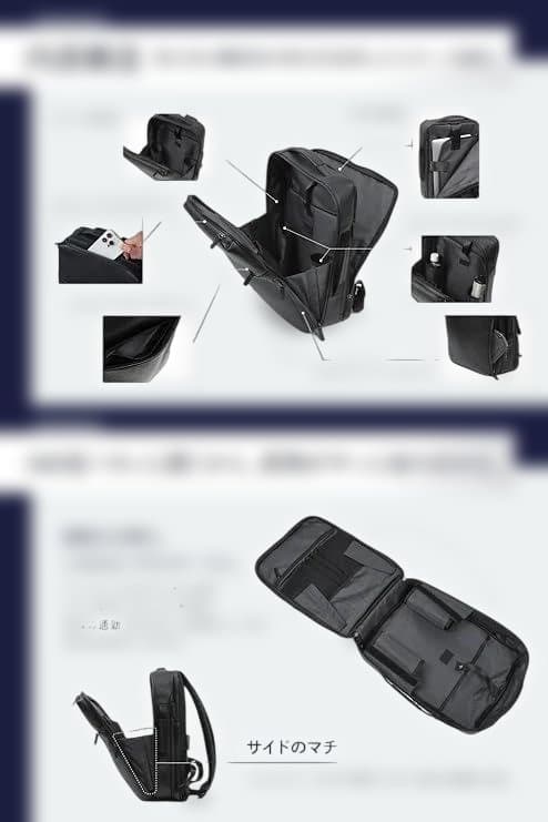 [LS LASIEM] ビジネスリュック メンズ 本革 撥水 15.6インチ