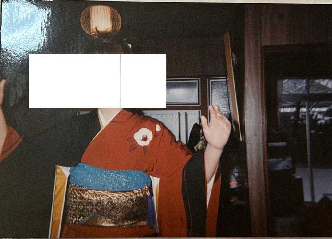 【美品✨️】振袖フルセット レトロモダン 赤 黒 椿 1998年製 成人式 卒業式