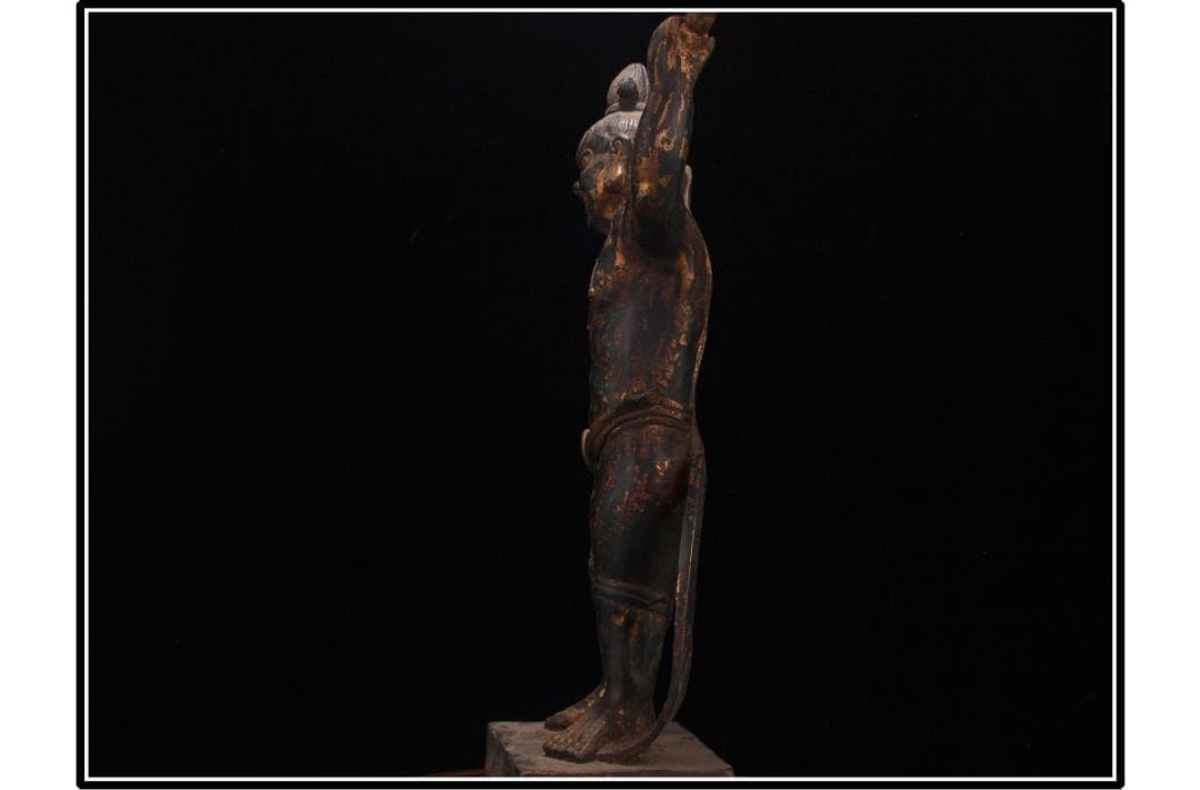 骨董市掘り出し品　貴重品　唐時代銅製仏像　唐物骨董品 DE833C1-3