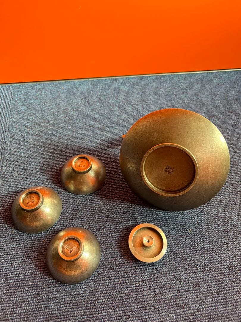 1090 薩摩錫器 錫 黒じょか・ちょか 桜島 イブシ加工 岩切　未使用