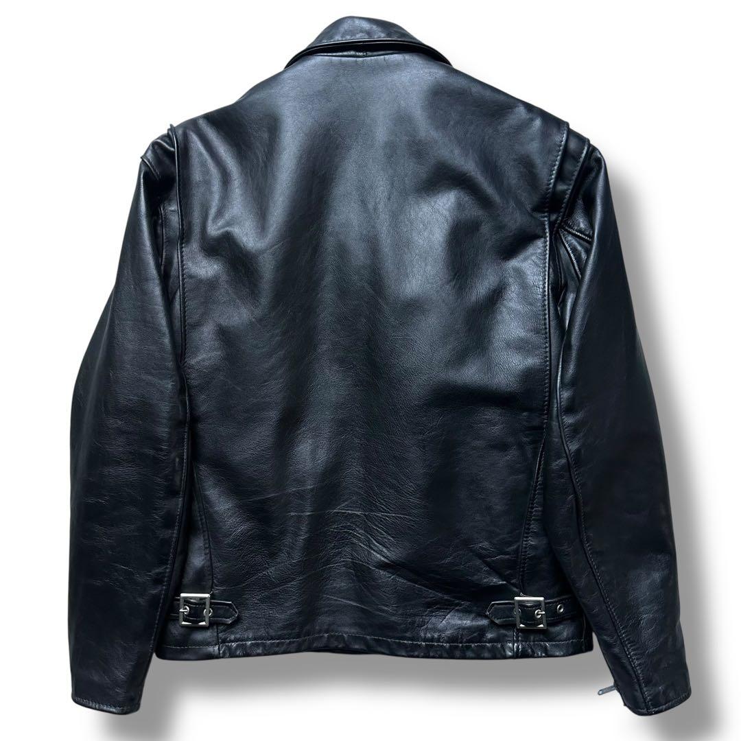XL相当 極美品 ショット 652 完品 ライダースジャケット 本革 ライナー