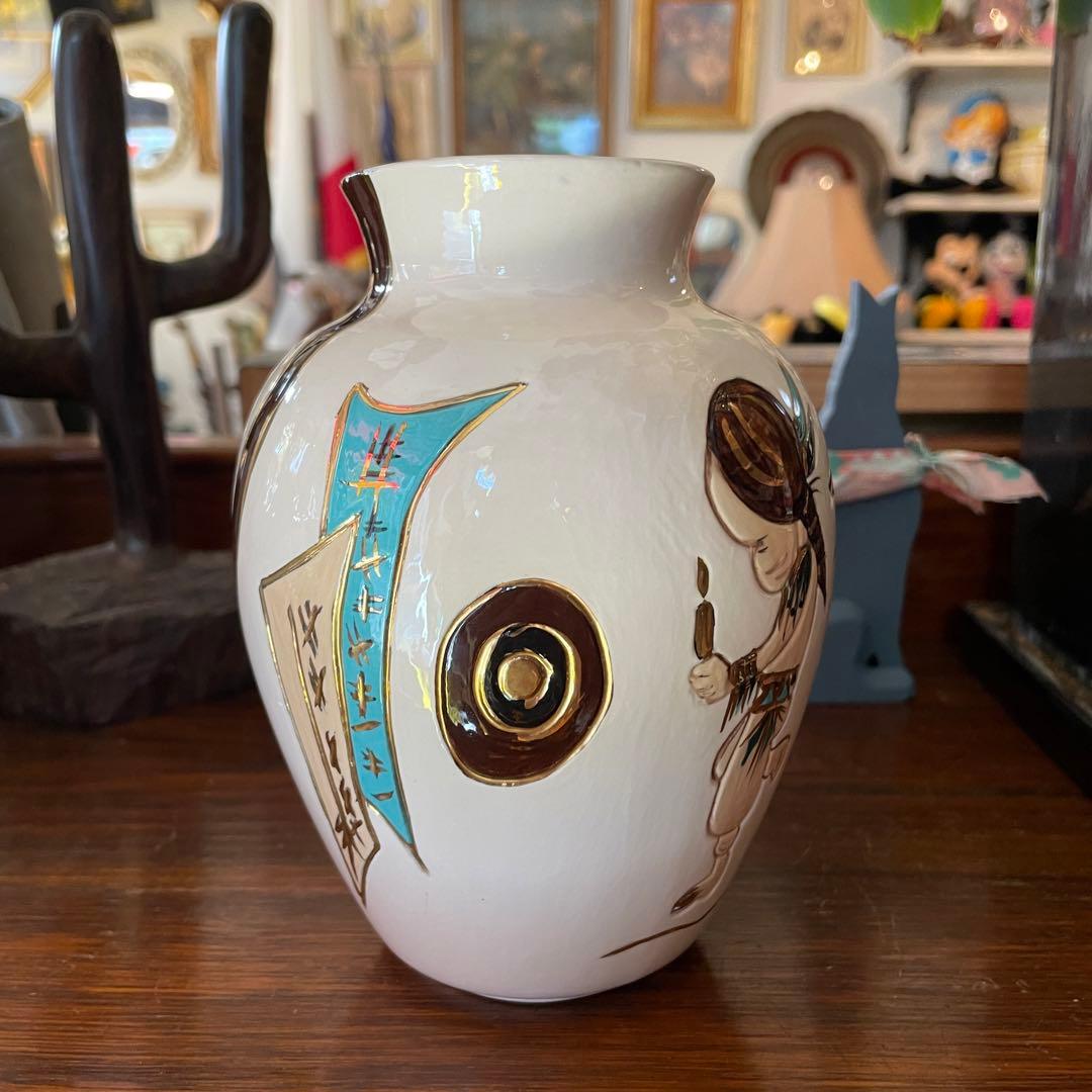 希少！70s〜アリゾナ州ヴィンテージ　インディアン壷ポタリーネイティブアメリカン