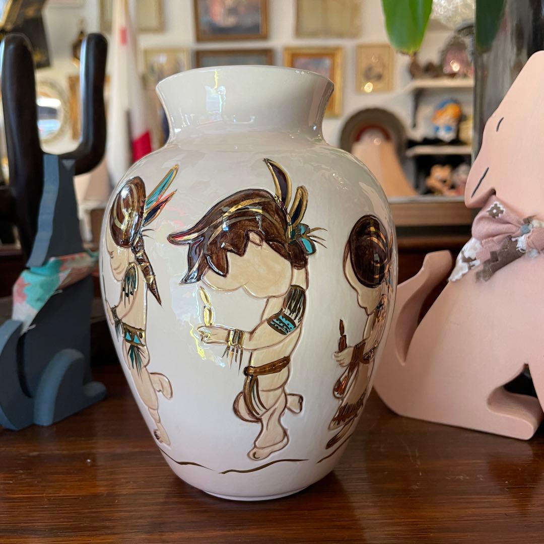 希少！70s〜アリゾナ州ヴィンテージ　インディアン壷ポタリーネイティブアメリカン