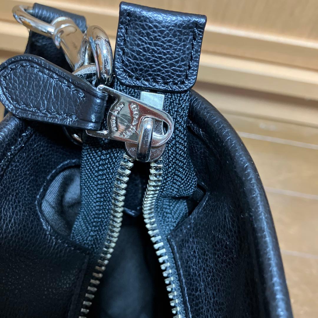 本日削除します！美品レザーcoachメンズトートバッグ　ブラック
