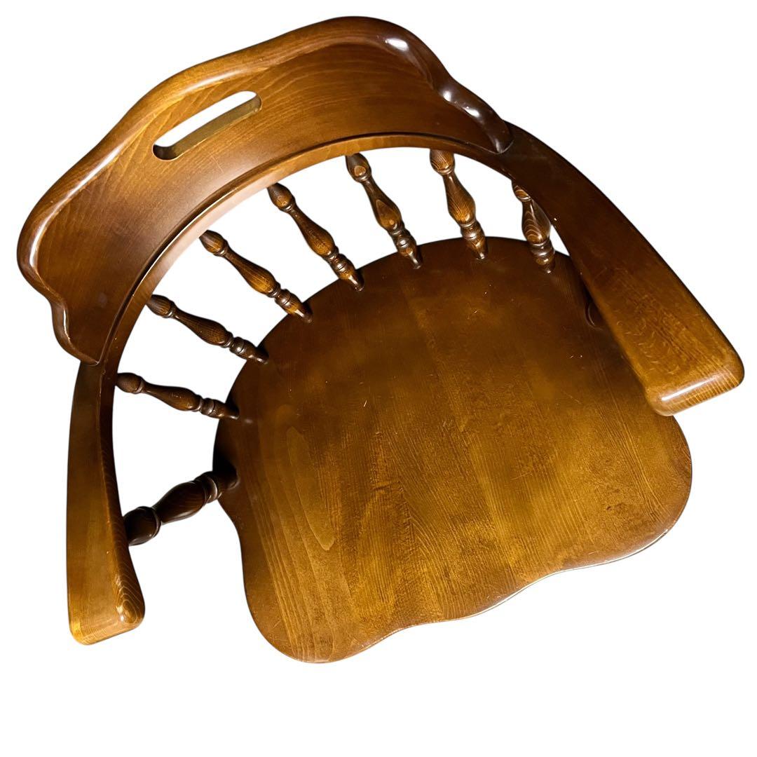 【送料無料】飛騨産業 キツツキ ウィンザーチェア アームチェア アンティーク ④