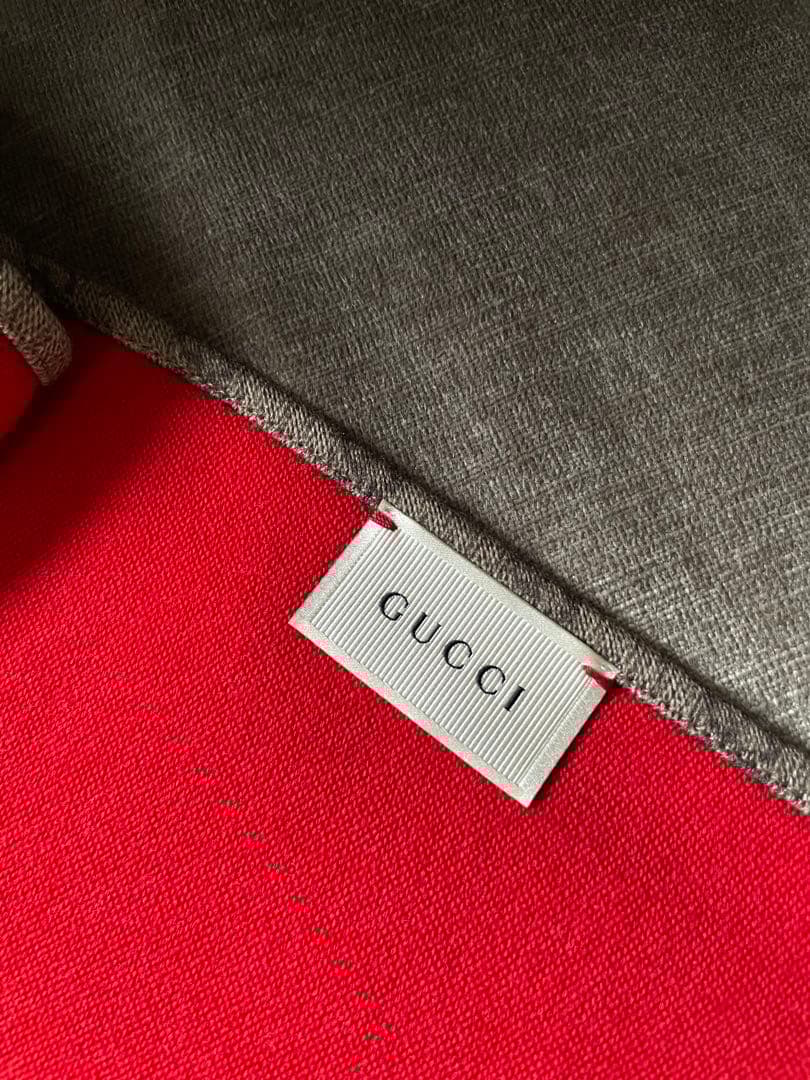 ☆新品同様GUCCI☆Leaping Wolf Logo Scarf