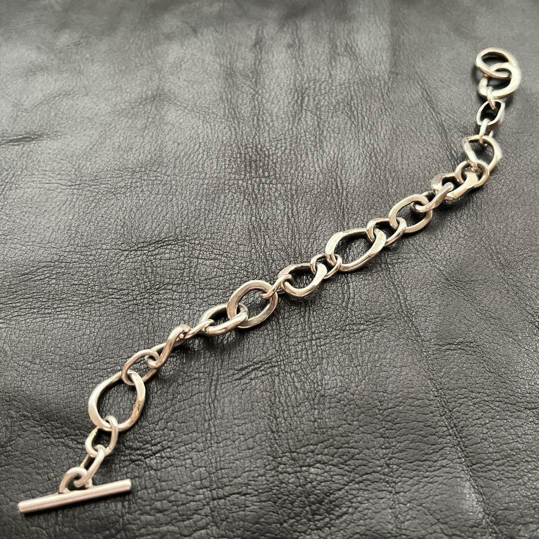 フランス　スターリング　シルバー　ブレスレット　ヴィンテージ　チェーン　MD18