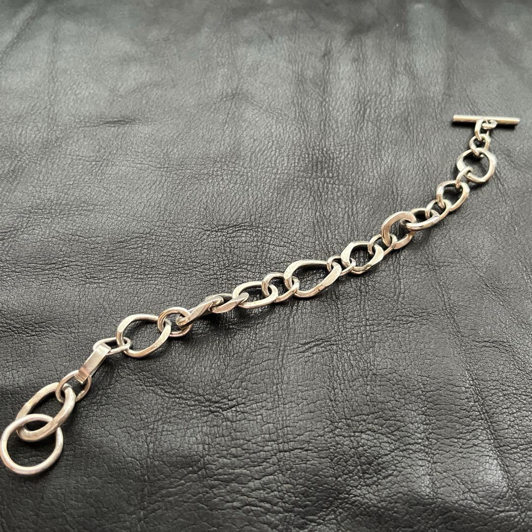 フランス　スターリング　シルバー　ブレスレット　ヴィンテージ　チェーン　MD18