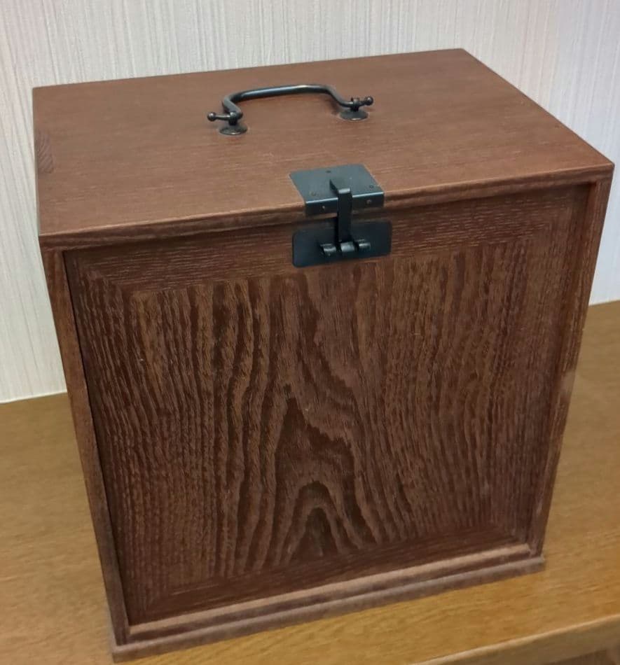 【稀有】野立て茶会用木製茶道具箱