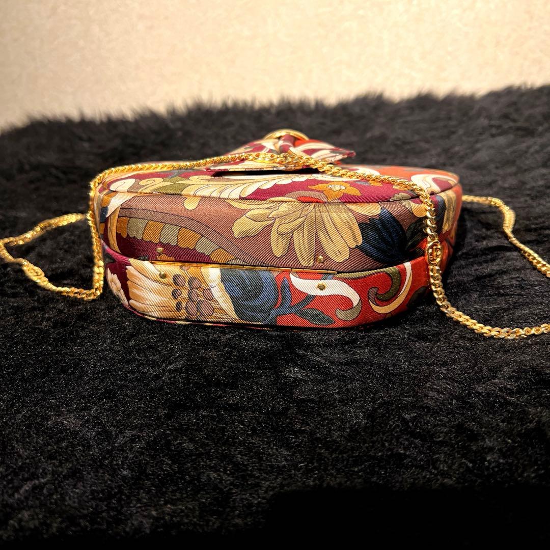 【希少】GUCCI グッチ パーティーバッグ　ゴールドチェーン　ミニショルダー